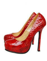 Sexy Red 5 1/2'' Heel Patent Leather Womens Fashion Shoes