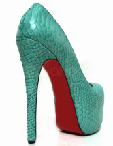 Fashion plate-forme Snakeskin patron Womens haut talon Shoes
