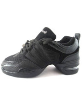 Cool Black PU Mesh Womens Jazz Shoes