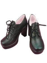 Black Butler Ciel Imitated Leather Rubber Cosplay Shoes