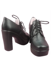 Black Butler Ciel Imitated Leather Rubber Cosplay Shoes