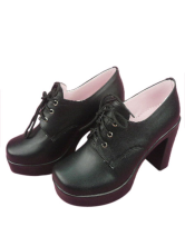 Black Butler Ciel Imitated Leather Rubber Cosplay Shoes
