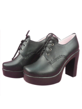 Black Butler Ciel Imitated Leather Rubber Cosplay Shoes