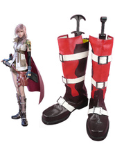 Chaussures de Cosplay de cuir imité en caoutchouc pour Fantaisie Finale Foudre