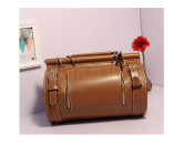 Antique brun boucles PU Womens sac
