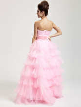 Rose dur fil étage longueur Masquerade robes de bal