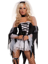 ASexy Corpse Bridal Halloween Costume Fancy Dress