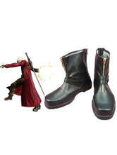 Black 1 1/2" Heel Dante Devil May Cry Faux Leather Cosplay Shoes
