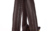 Sac fourre-tout de brun Cony cheveux Bandage Zip PU féminin de lumière