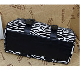 Zebra-Printed Zip Closure Buckle PU Womens Bag