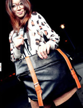 Popular Belt Buckles Womens PU Shoulder Bag