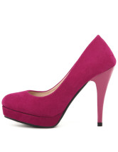 Attractive Platform Stiletto Heel Flannel Womens Pumps