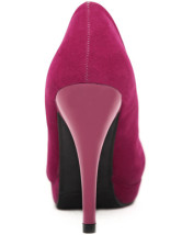 Attractive Platform Stiletto Heel Flannel Womens Pumps