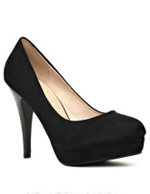 Attractive Platform Stiletto Heel Flannel Womens Pumps