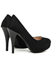Attractive Platform Stiletto Heel Flannel Womens Pumps