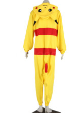 Pokemon Pikachu Cosplay Kigurumi Unmasking Costume