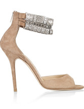 Gorgeous Apricot 3 9/10'' Heel Suede Fashion Shoes