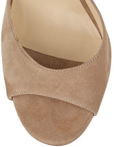 Gorgeous Apricot 3 9/10'' Heel Suede Fashion Shoes