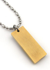 Perfect argenté et noir Mens Acier Titane Pendentif