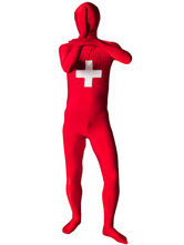 Flag of Switzerland Full Body Spandex Suit Zentai Suit