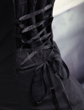 Robe de lolita noire et blanche de Lolita en fil