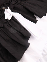 Robe de lolita noire et blanche de Lolita en fil