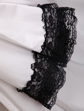 Robe de lolita gothique Taillée Dentelle Noire et Blanche 