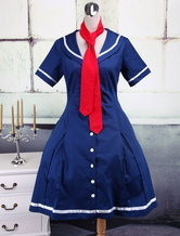Robe classique de Lolita en bleu foncé