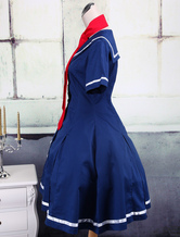 Robe classique de Lolita en bleu foncé