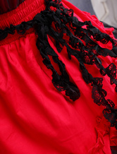 Robe rouge et classique de Lolita en fil