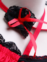 Robe rouge et classique de Lolita en fil