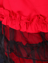 Robe rouge et classique de Lolita en fil