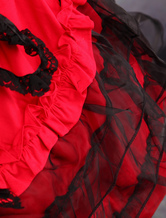 Robe rouge et classique de Lolita en fil