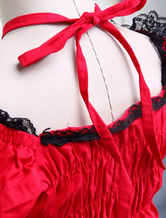 Robe rouge et classique de Lolita en fil