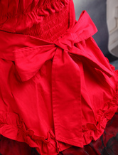 Robe rouge et classique de Lolita en fil