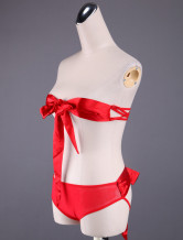 Red Halter Bra And G-string Set