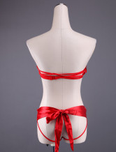 Red Halter Bra And G-string Set