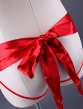 Red Halter Bra And G-string Set