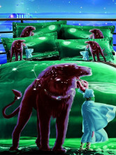 Zodiac Horoscope Leo Green Duvet Cover Floral Bedding Set