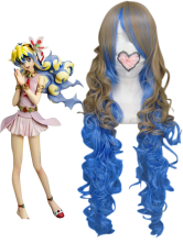 Blue And Light Golden 80cm Gurren Lagann Near Nylon Cosplay Wig