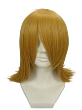Deep Gold 40cm VOCALOID Kagamine Rin Nylon Cosplay Wig