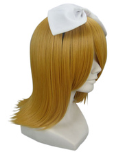 Deep Gold 40cm VOCALOID Kagamine Rin Nylon Cosplay Wig