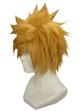 Golden 32cm Kingdom Hearts Birth by Sleep-Ventus Nylon Cosplay Wig