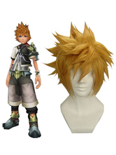 Golden 32cm Kingdom Hearts Birth by Sleep-Ventus Nylon Cosplay Wig