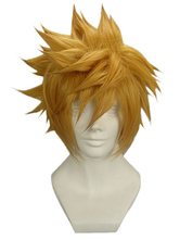 Golden 32cm Kingdom Hearts Birth by Sleep-Ventus Nylon Cosplay Wig