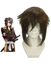 Hakuouki Shinsengumi Kitan Okita Souji Brown 35cm Nylon Cosplay Wig
