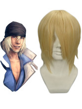 Light Gold 35cm FINAL FANTASY 13 SNOW Nylon Cosplay Wig