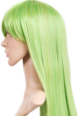 Green Code Geass-C.C. 80cm Nylon Cosplay Wig
