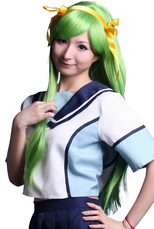 Green Code Geass-C.C. 80cm Nylon Cosplay Wig