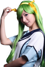 Green Code Geass-C.C. 80cm Nylon Cosplay Wig